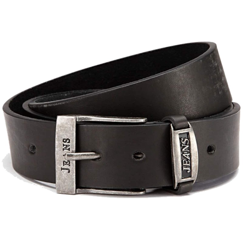BEZLIT Men's Jeans Belt Print Jeans, black
