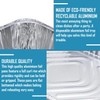 HOMESHOPA Rectangular Roasting Tray, 2 Pack Disposable Aluminium Foil Trays,