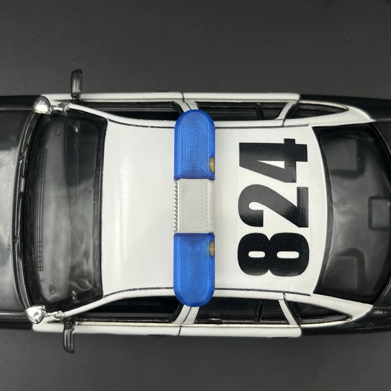 LED-Compatible Lightbar 1/24 1/25 Blue Whelen 80H 90H 8000 Lightbar