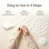 Ertzinla 3000Pcs White Artificial Rose Petals, Non-Woven Realistic Fake Petals