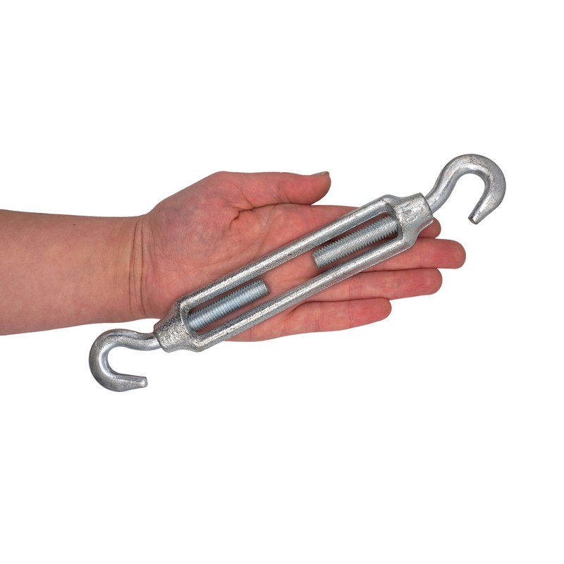 (Pack of 2) Turnbuckle Wire Tensioner M10, Adjustable Turnbuckles Hook