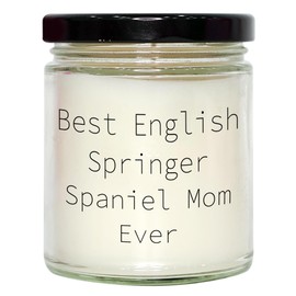 English Springer Spaniel Dog Mom's Prime Selection in a 9oz Vanilla Soy Candle, Perfect for Father's Day