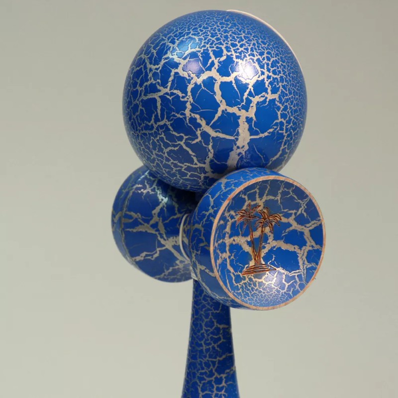 Bahama Kendama Full Crackle Grand Bahama Kendama - Blue over
