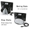 Nalle 8 inch Exhaust Fan 80W 500CFM Through-wall installation Ventilation