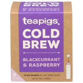 Teapigs Blackcurrant and Raspberry Cold Brew Tea Bags (1 Pack of 10 Tea Bags)