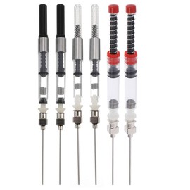 TOYANDONA 6 x Fountain Pen Converter 3. 4 and 2. 6 Converter for Standard Fountain Pen for Refill from Ink Glass Plug Converter for Fountain Pens Various Manufacturers