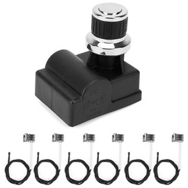 Onlyfire Grill Igniter Replacement Kit for Home Depot Nexgrill 720-0882A 720-0896B 720-0896E Gas Grill Models, 6 Outlet Tact Push Button Spark Igniter with Wires
