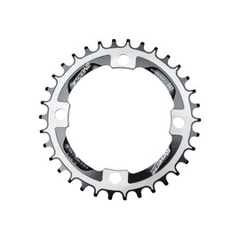 Reverse Black One Chainring Narrow Wide 4 Arm 104 mm Black/Silver: Size: 4 Arm 104 mm 32T