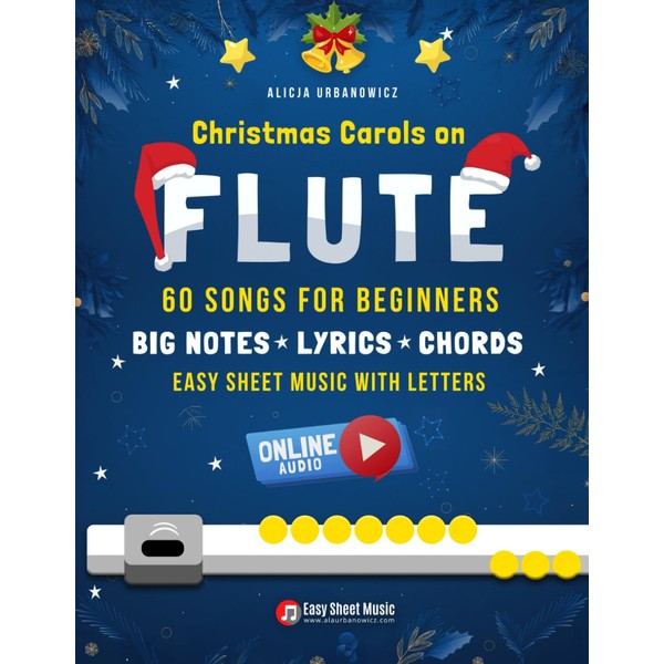 Christmas Carols on Flute I 60 Songs for Beginners: Easy