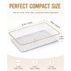 Clear Acrylic Tray, 6 Pack Acrylic Serving Trays Deep Serving