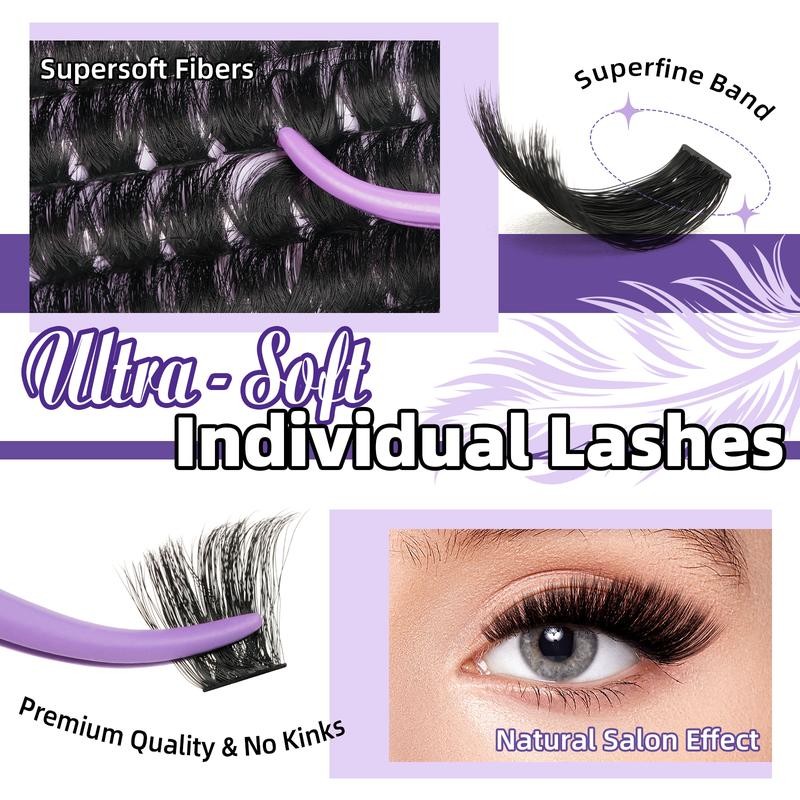 100D 200D Dramatic Soft Kit l Mega Volume Lashes, D-Curl,