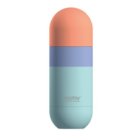 asobu Orb Stainless Steel Double Wall Insulated Travel Water Bottle – Lid Doubles as a Cup 14 Ounce (Pastel Mint)…
