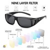 URUMQI Polarized Sunglasses for Men & Women UV400 Protection Over