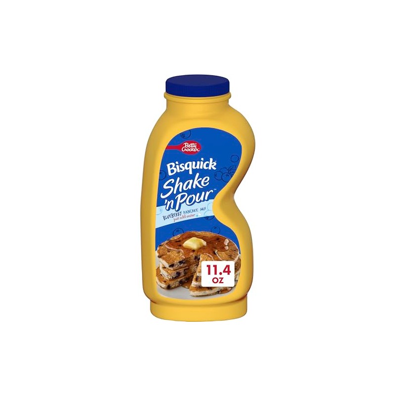 Betty Crocker Bisquick Shake 'n Pour Pancake Mix, Blueberry Flavored,