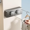 MUSTORN Retractable Washing Line Outdoor, Non-Sagging Double Clothes Line Extendable