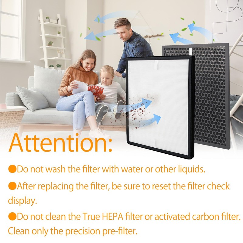 BAMBOOST Replacement Filter for Levoit Air Purifier LV-PUR131 & LV-PUR131S,