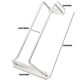 zoohot 7-Inch Wine Glass Rack, Under Cabinet Wine Glass Holder Stainless Steel Stemware Rack for Cabinet Kitchen Bar (1 Rows, 3 Pack)