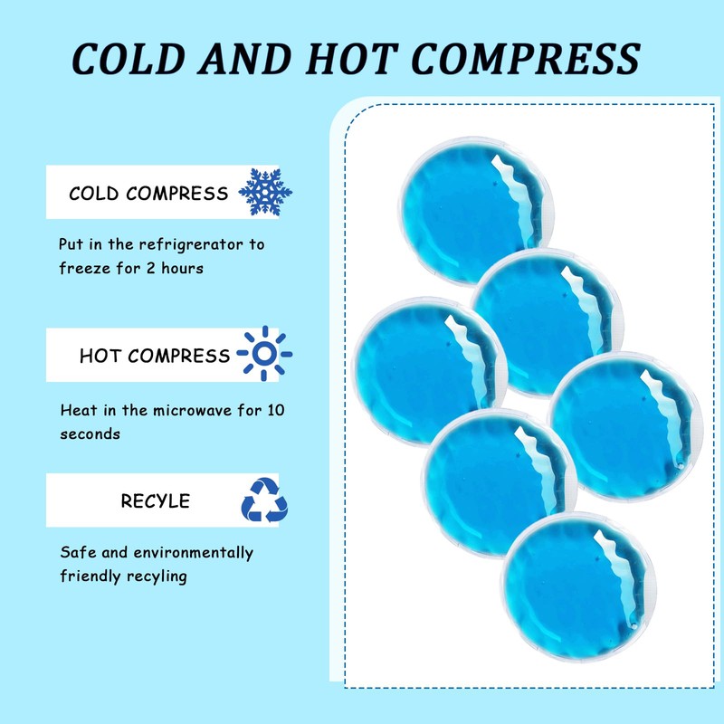 8 PCS Mini Ice Packs,Small Ice Packs,Cold Compress Reusable, Suitable