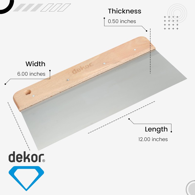 DEKOR Taping Knife - Size 12" - German Stainless Steel