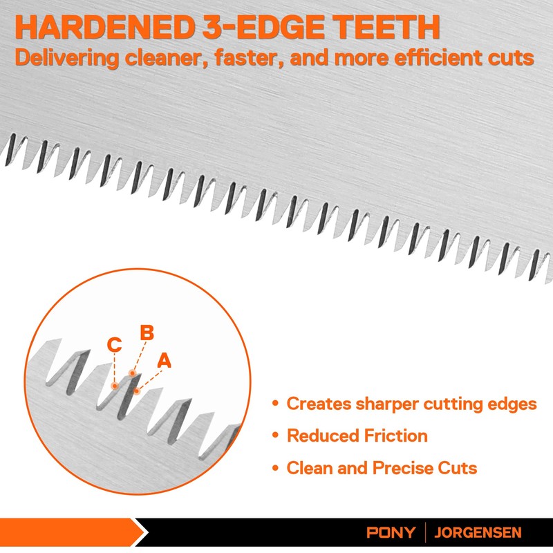 Jorgensen 5in. Double Edge Flush Cut Saw w/Wood Handle