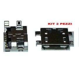 Generico Kit 2 Pieces Charging Port Compatible with TCL 20Y / 20E / Alcatel 1S 2021 Replacement Plug Charging Port Micro USB