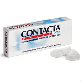 Contacta, Daily Lens 15, Lenti a Contatto Giornaliere per Miopia, Lenti a Contatto Usa e Getta Sicure e Facili da Applicare, Diottrie -2,50, Confezione da 15 Lenti Monouso