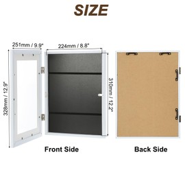 PATIKIL Art Frame 8.5x11 Front Opening Frames Artwork Frames Changeable for Artwork Classroom, 1 Pcs, White