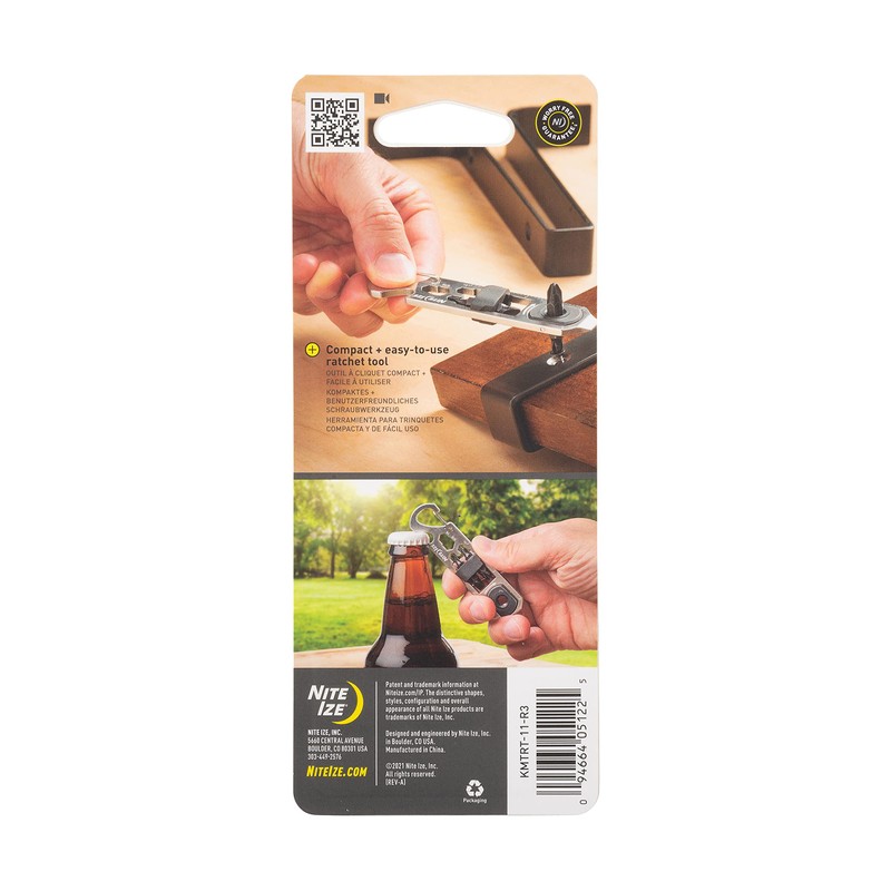 Nite Ize DoohicKey, Ratchet Key Tool - Stainless