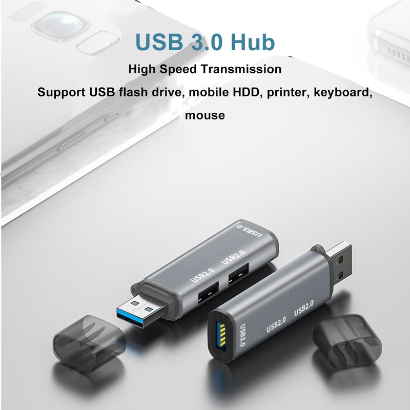 USB 3.0 Hub 3 Ports 5Gbps Transmission Plug and Play