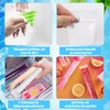 Pack of 200 Popsicle Moulds Bags, Water Ice Cream Bags,
