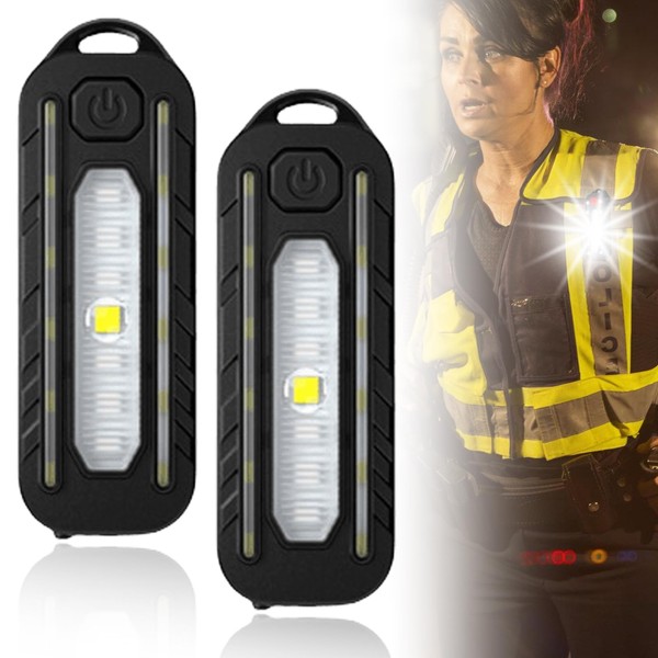 Pack of 2 LED Clip Lamp, Safety Clip Light with