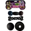 1288 Juguetes Vinyl Party, Negro - 4 Piezas