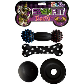 1288 Juguetes Vinyl Party, Negro - 4 Piezas                                                                                                           