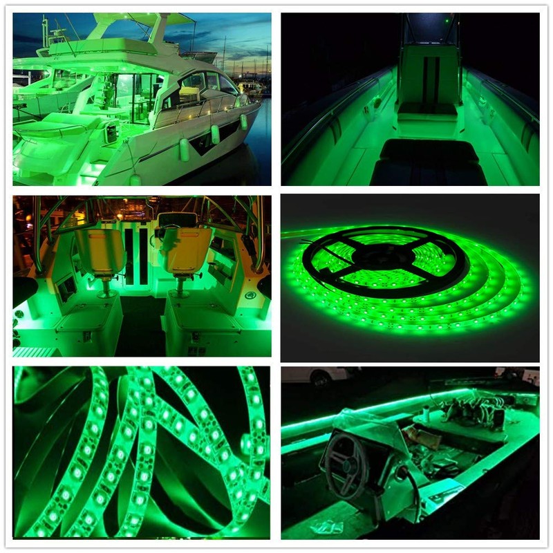HOKIION Pontoon Led Boat Lights, 12V 20FT Marine Led Strip