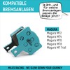 Miles Racing Bicycle Disc Brake Pads Semi-Metallic for Magura MT2