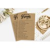 What Did the Groom Say Game - Kraft (50-Sheets) Rustic