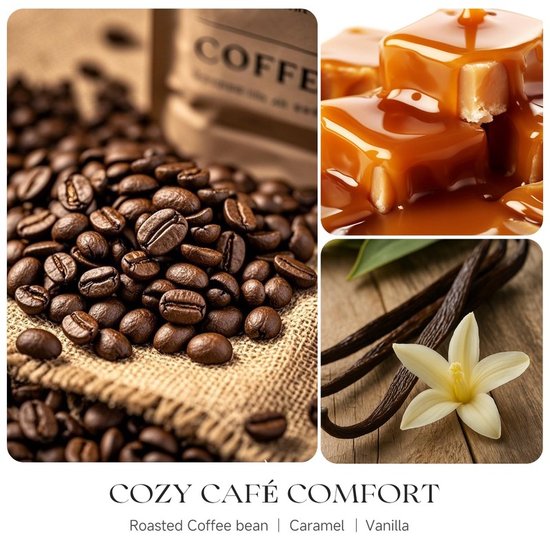 KOIMYSA Coffee Scented Aromatherapy Candle, Cozy Warm Soy Wax Candle