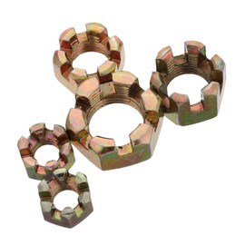 Alipis Build Your Own Front Axle Nut Covers Pcs Steering Stem Nuts Go Kart Tie Rod Kit Motorcycle Parts Sizes -mm