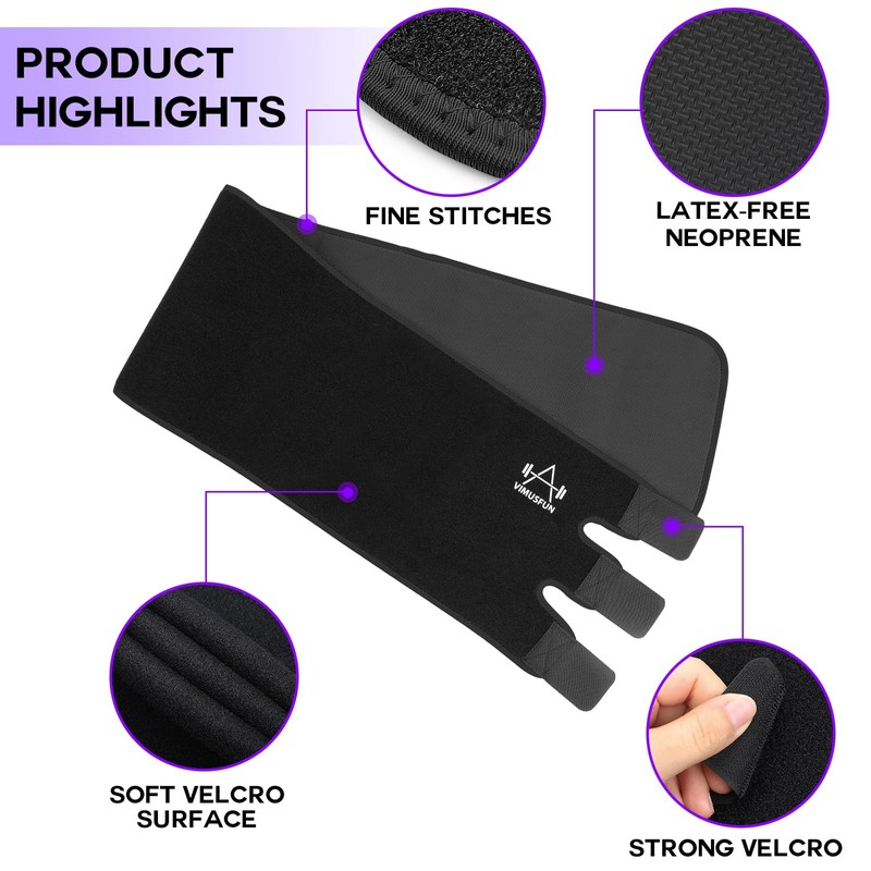 VIMUSFUN Waist Trimmer Belt Men Sweat Band Waist Trainer For