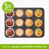 Scoville NEVERSTICK 12 Cup Cupcake Tray, Large Non-Stick Oven Tray,