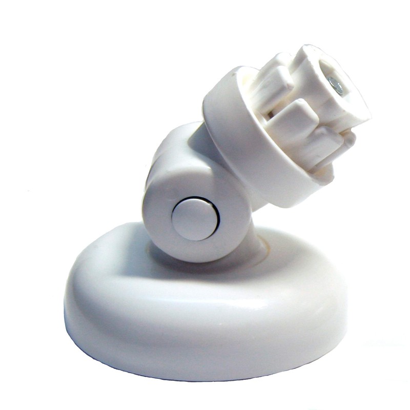 White sloping wall adapter Oblique WANDHA Switch ø28 Shower Curtain