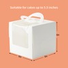 PQZKLDP 10pcs 6 inch cake boxes with cake boards,6x6x6 In