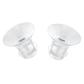 2pcs Flange Inserts 13mm for 9mm-11mm Nipple Size,Fits for Momcozy S12 Pro/S9 Pro/M5,S9/S12/S19/S21/S23,Elvie,Willow,lansinoh,Medela,Spectra,TSRETE,kmaier,MomMed Breastpump 24mm Flange,Down to 13mm