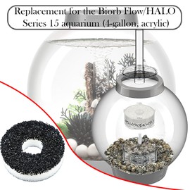 Hxszk Filter Replacement Kit Compatible with BiOrb Aquariums: Foam and Carbon Rings Filter with Air Stone - 10 Carbon, 10 Foam, 10 Air Stones (30 Pack)