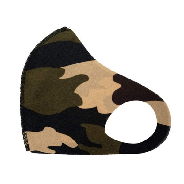 CLO'Z [Made in Japan] Crotz Large Mask [Camouflage Pattern] Thin and Heat Resistant Washable Swimsuit Material Stretchable Size Available (Thin, L)