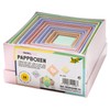 folia 3119 Cardboard Boxes in Square Design, in Pastel Colours,