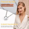PROSILVER Collar Plata 925 Mujer y Hombre Dije Corazón/Redondo/Estrella/Rectangular Clásico
