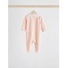 NEXT Pack of 3 Cotton Baby Pajamas with Collar, pink,