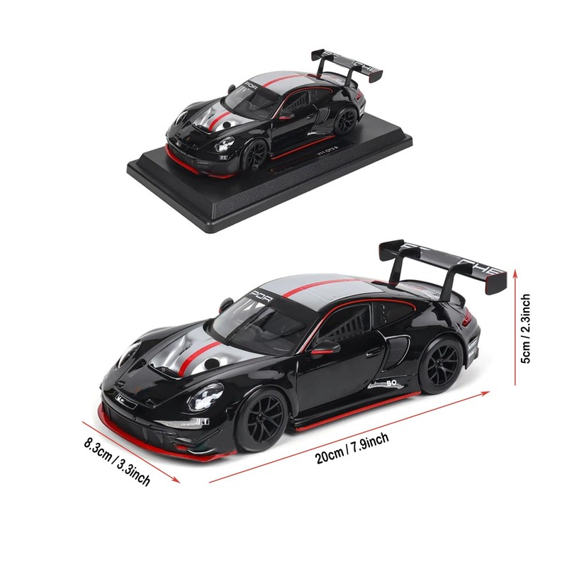 HTLNUZD 1/24 911 GT3 R Alloy Diecast Car, Adult Collectible