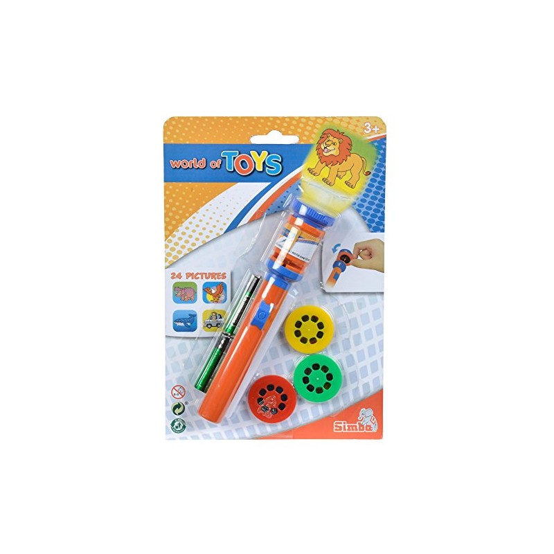 Simba 107828005 - LED Projektor Taschenlampe, 2-sortiert